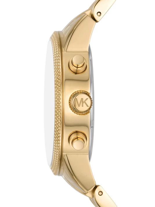 Michael Kors Hutton Goldtone Stainless Steel Chronograph Watch For Men 3 Michael Kors Hutton Goldtone Stainless Steel Chronograph Watch For Men - Image 3