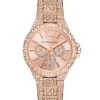 Michael Kors Camille Rose Goldtone Stainless Steel & Allover Pavé Bracelet Watch