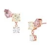 Premium Michael Kors 14K Rose Gold-Plated Sterling Silver Cluster Drop Earrings