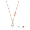 Michael Kors Premium 14K Rose Gold-Plated & Cubic Zirconia Necklace Set