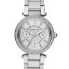 Michael Kors Parker Pav&eacute; Stainless Steel Chronograph Bracelet Watch