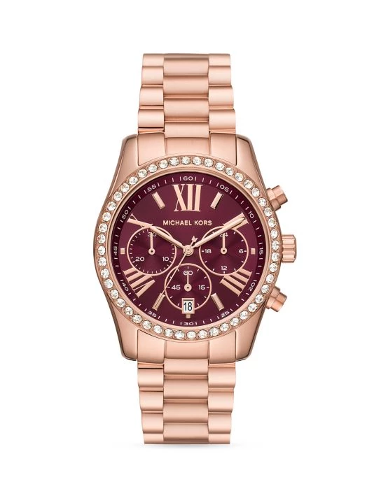Michael Kors Lexington Rose-Goldtone Stainless Steel Chronograph Watch 1 Michael Kors Lexington Rose-Goldtone Stainless Steel Chronograph Watch