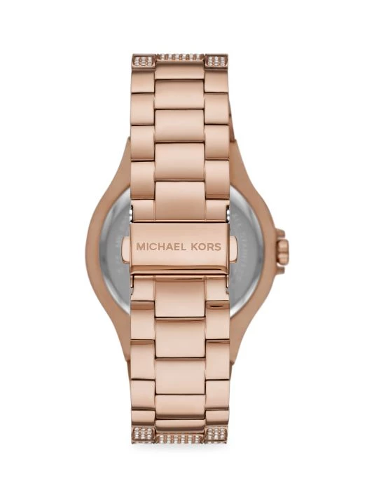 Michael Kors Lennox Three-Hand Rose Goldtone Stainless Steel & Crystal Watch 3 Michael Kors Lennox Three-Hand Rose Goldtone Stainless Steel & Crystal Watch - Image 3