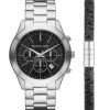 Michael Kors Slim Runway 2-Piece Stainless Steel Watch & Bracelet Set