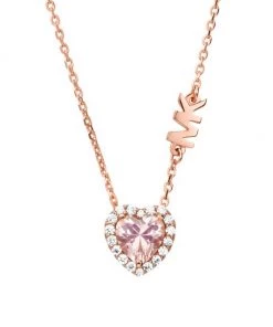 Michael Kors 14K-Rose-Gold-Plated & Crystal Heart Pendant Necklace -Michael Kors Sales Shop unnamed file 952