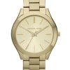 Michael Kors Slim Runway Goldtone Stainless Steel Bracelet Watch