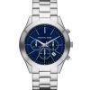 Michael Kors Slim Runway Chronograph Navy Stainless Steel Watch