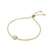 Michael Kors 14K-Gold-Plated & Cubic Zirconia Round Halo Charm Bracelet