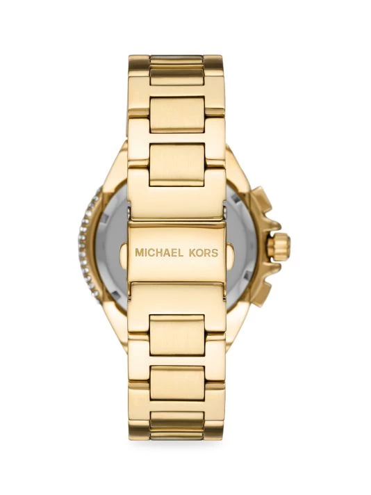 Michael Kors Camille Chronograph Goldtone Stainless Steel Pavé Watch 3 Michael Kors Camille Chronograph Goldtone Stainless Steel Pavé Watch - Image 3