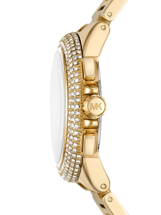 Michael Kors Camille Chronograph Goldtone Stainless Steel Pavé Watch 4 Michael Kors Camille Chronograph Goldtone Stainless Steel Pavé Watch - Image 4