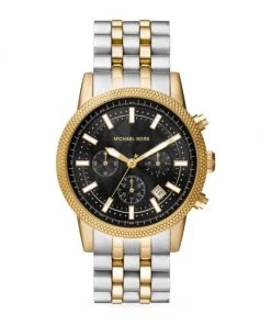 Michael Kors Hutton Two-Tone Stainless Steel Bracelet Chronograph Watch